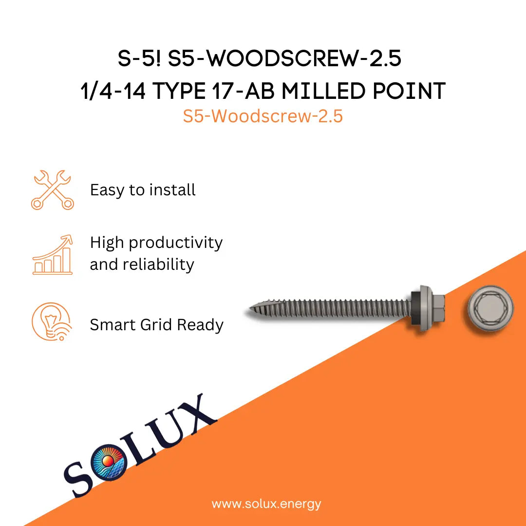 This is an image of S-5! Metal to Wood Screw (1.5" & 2.5")